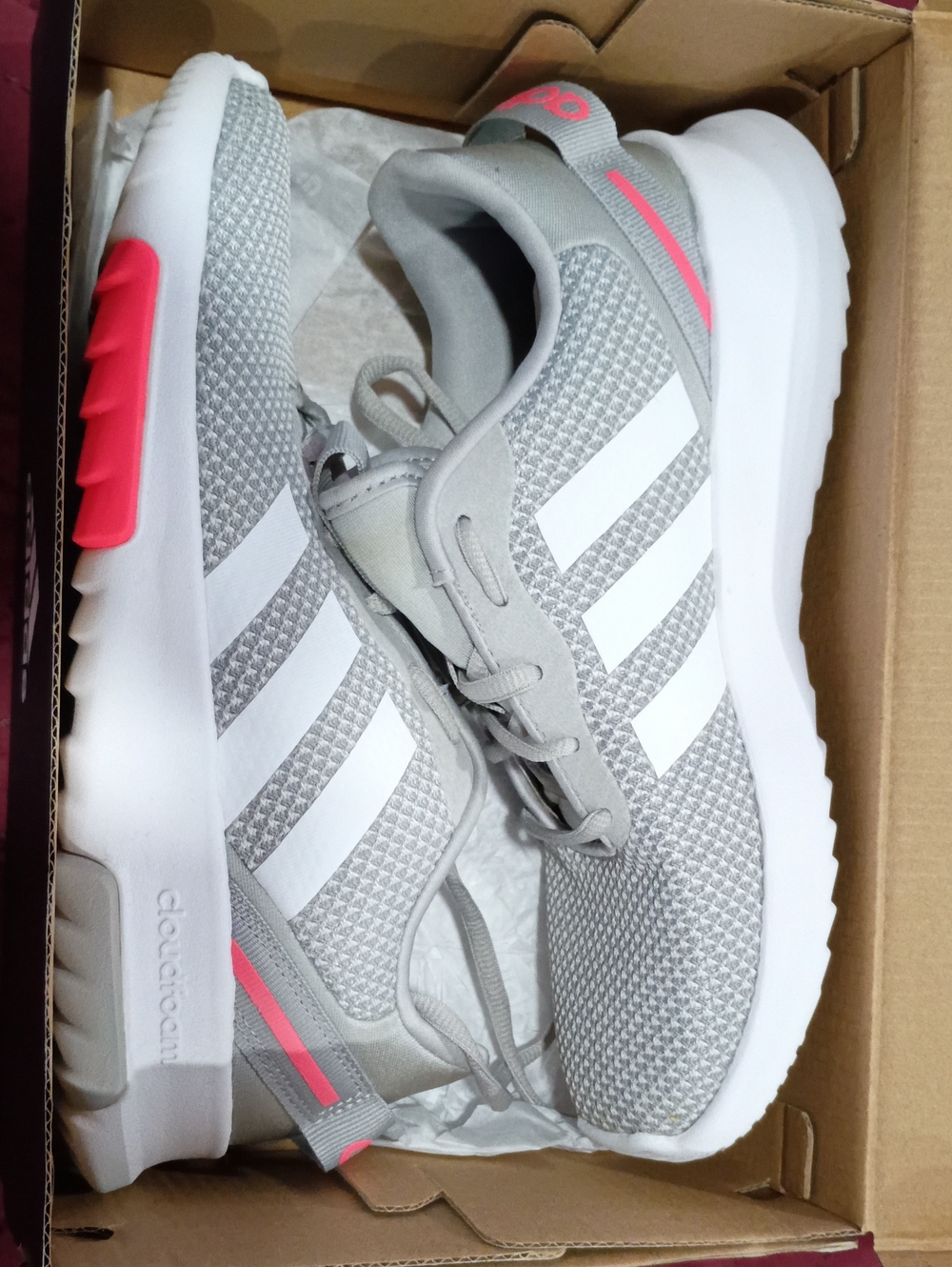 adidas Kids Racer TR 2.0 K Lightweight Grey Running Shoes